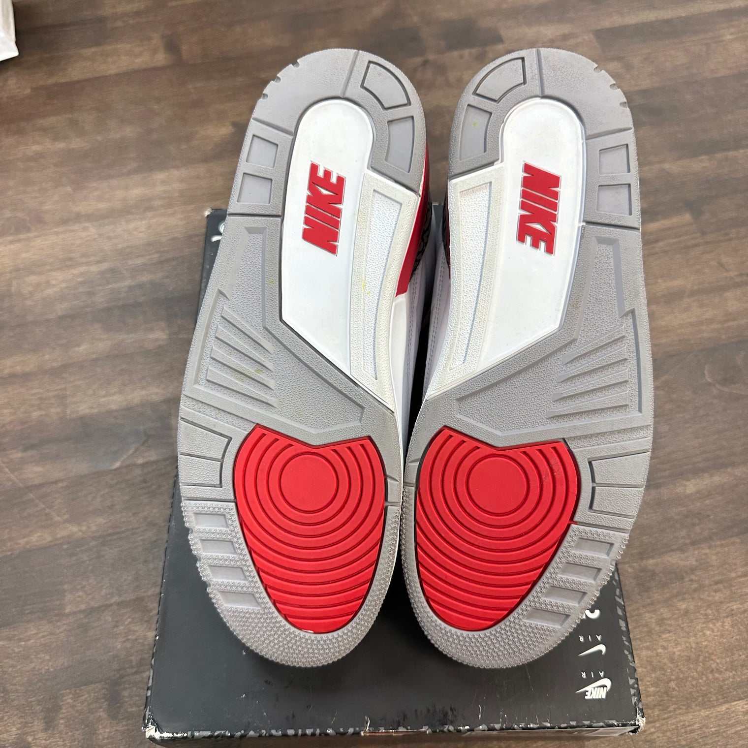 Fire Red Jordan 3 (USED, No Box Top)