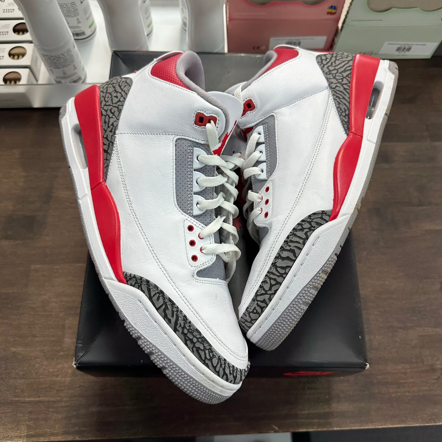 Fire Red Jordan 3 (USED)