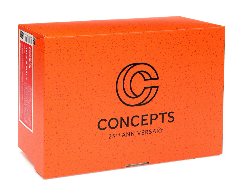 Bearbrick Concepts Orange Lobster 100% & 400% Set (Displayed)