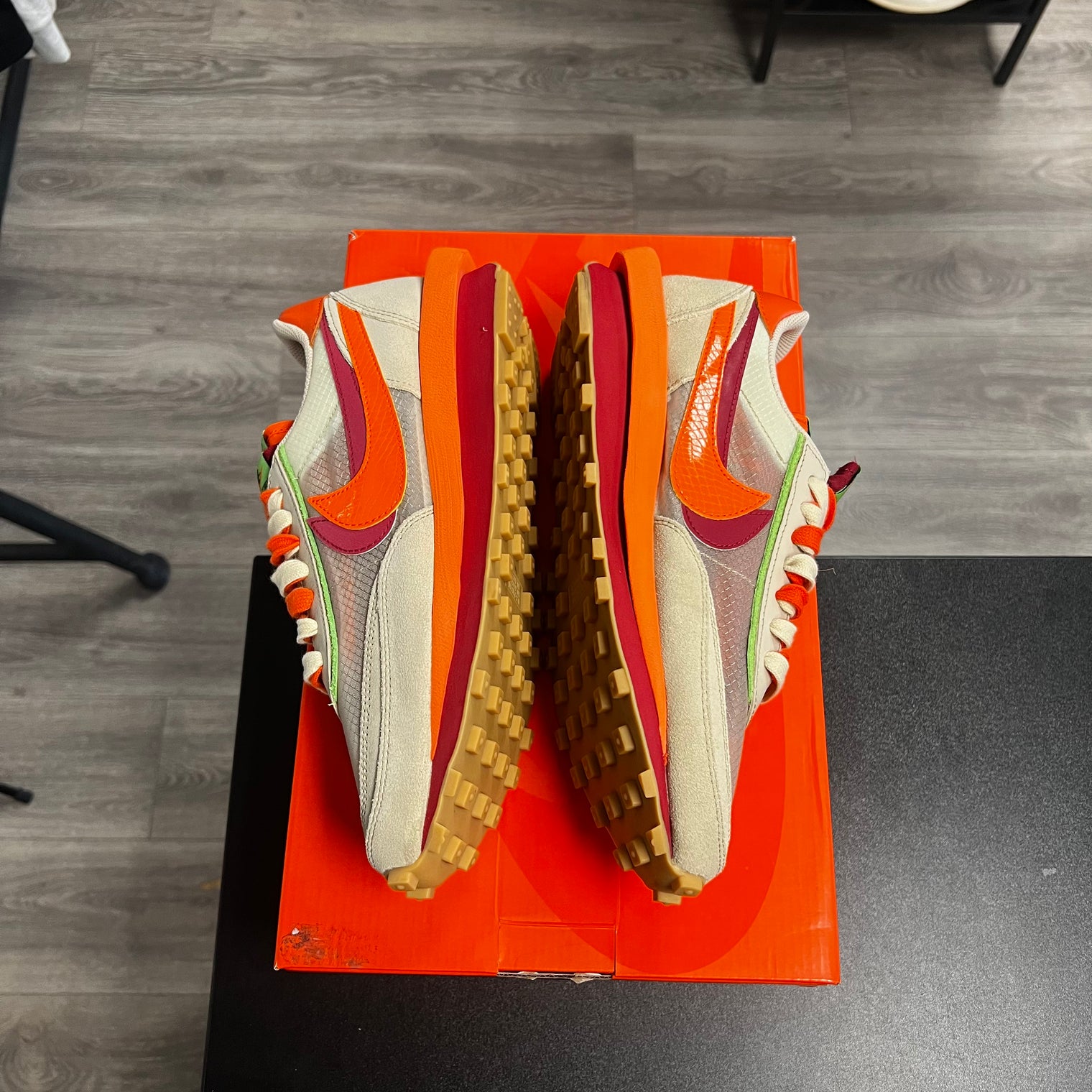 LD Waffle sacai CLOT Kiss of Death Net Orange Blaze (USED)