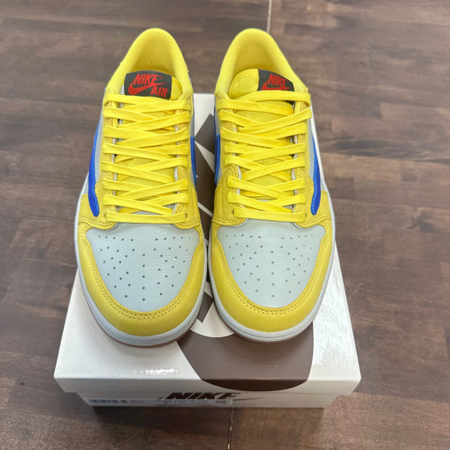 Travis Scott Canary Jordan 1 Low (W) (Lightly worn)