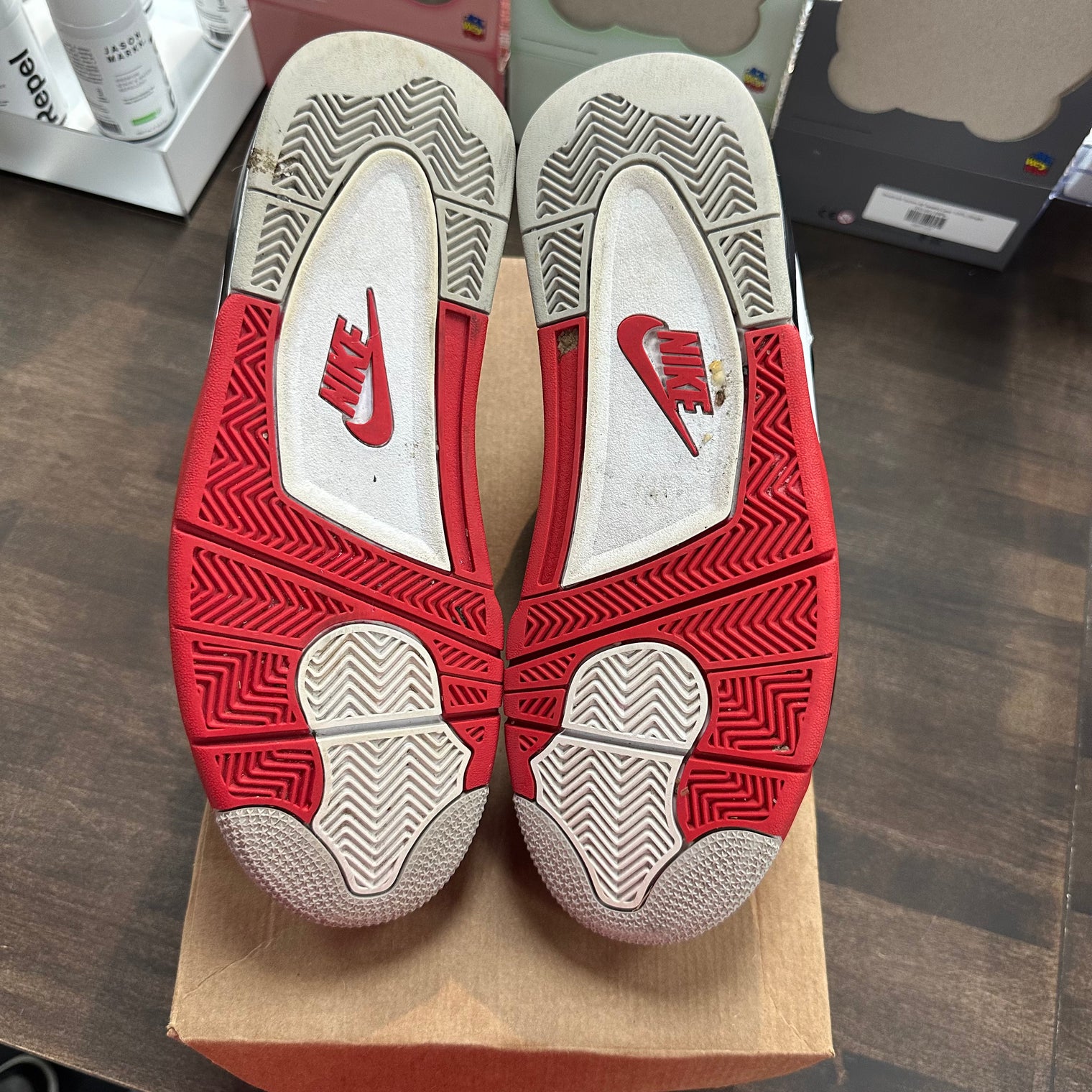 Fire Red Jordan 4 (USED, No Box)