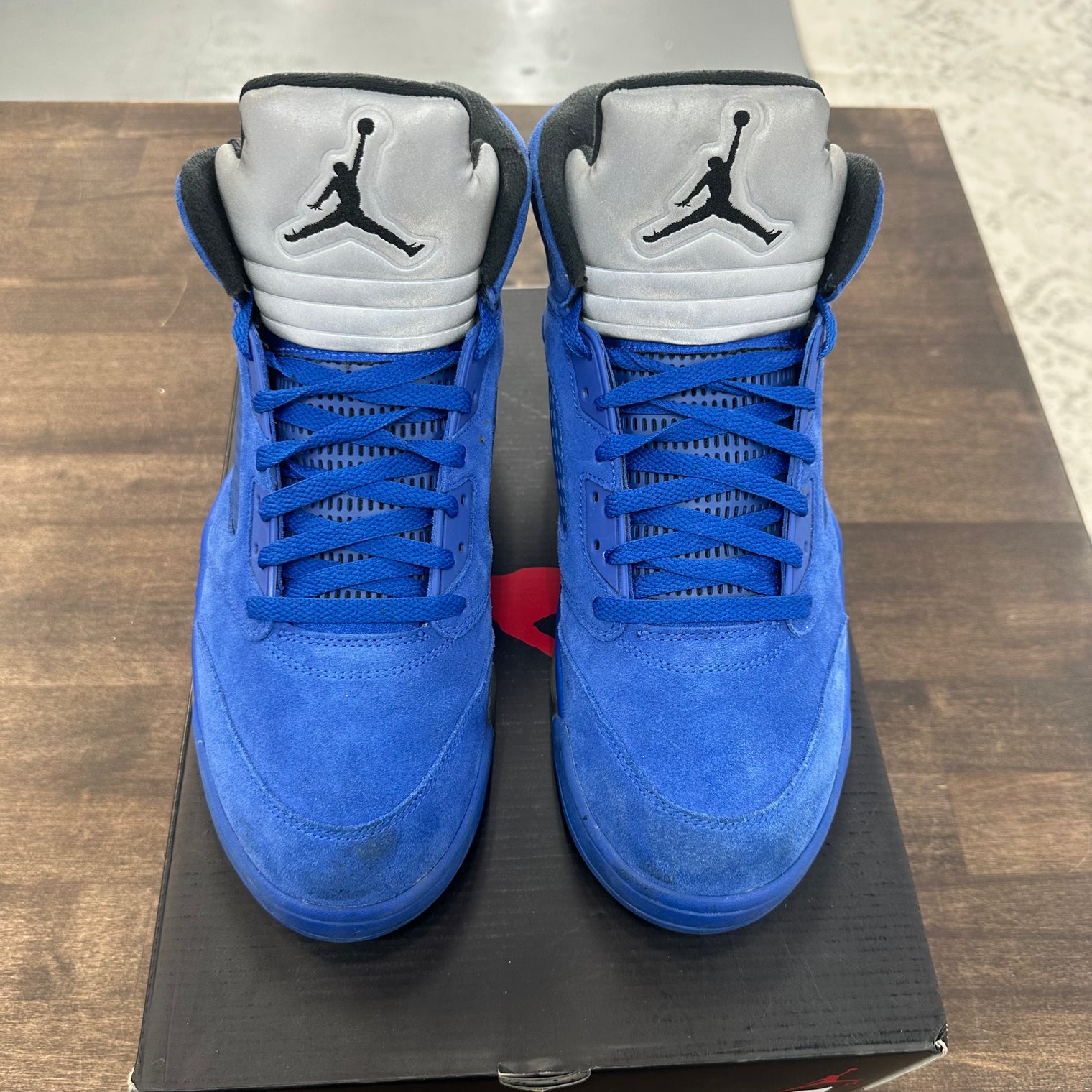 Blue Suede Jordan 5 (USED, No Box)