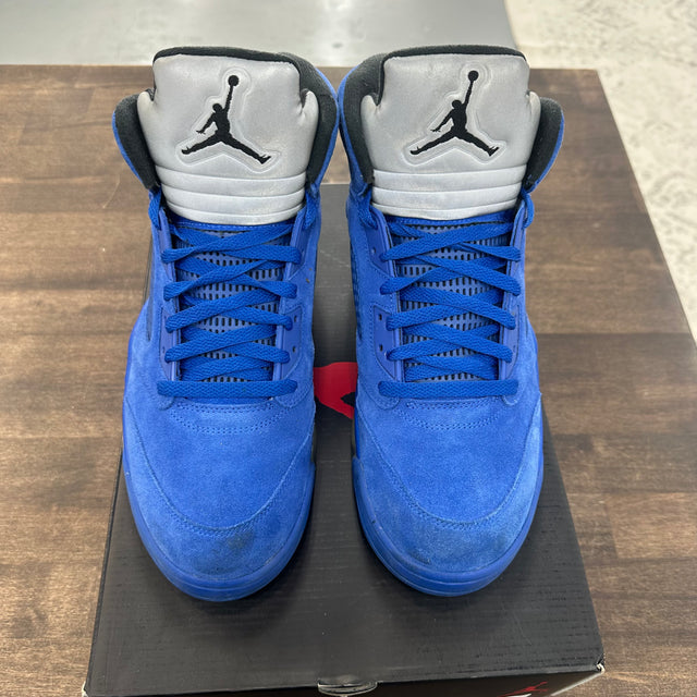Blue Suede Jordan 5 (USED, No Box)