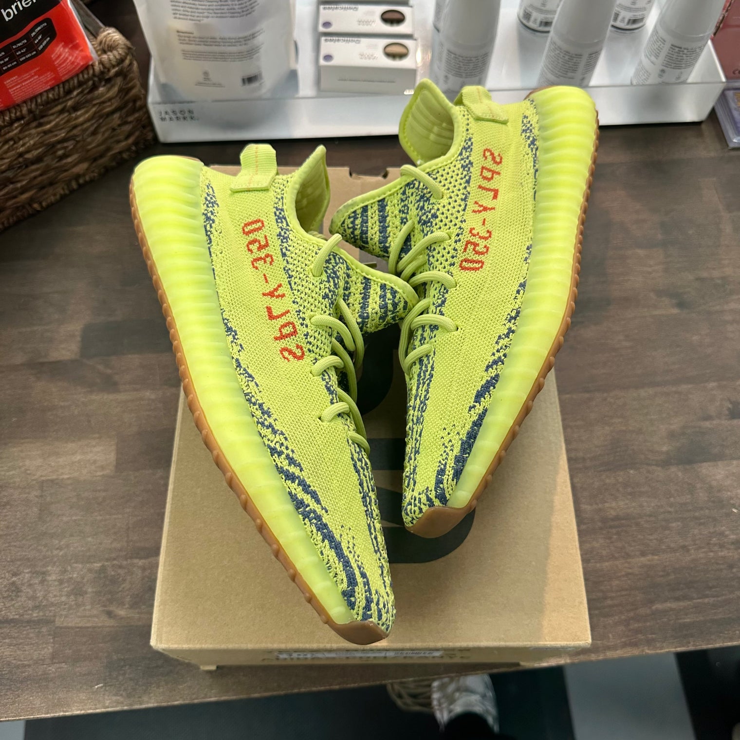 Semi Frozen Yellow Yeezy 350 (USED)
