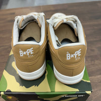 White Beige Bapesta Low (USED)