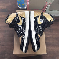 Patent Gold Toe Jordan 1 High (USED, No Box, No Insoles)