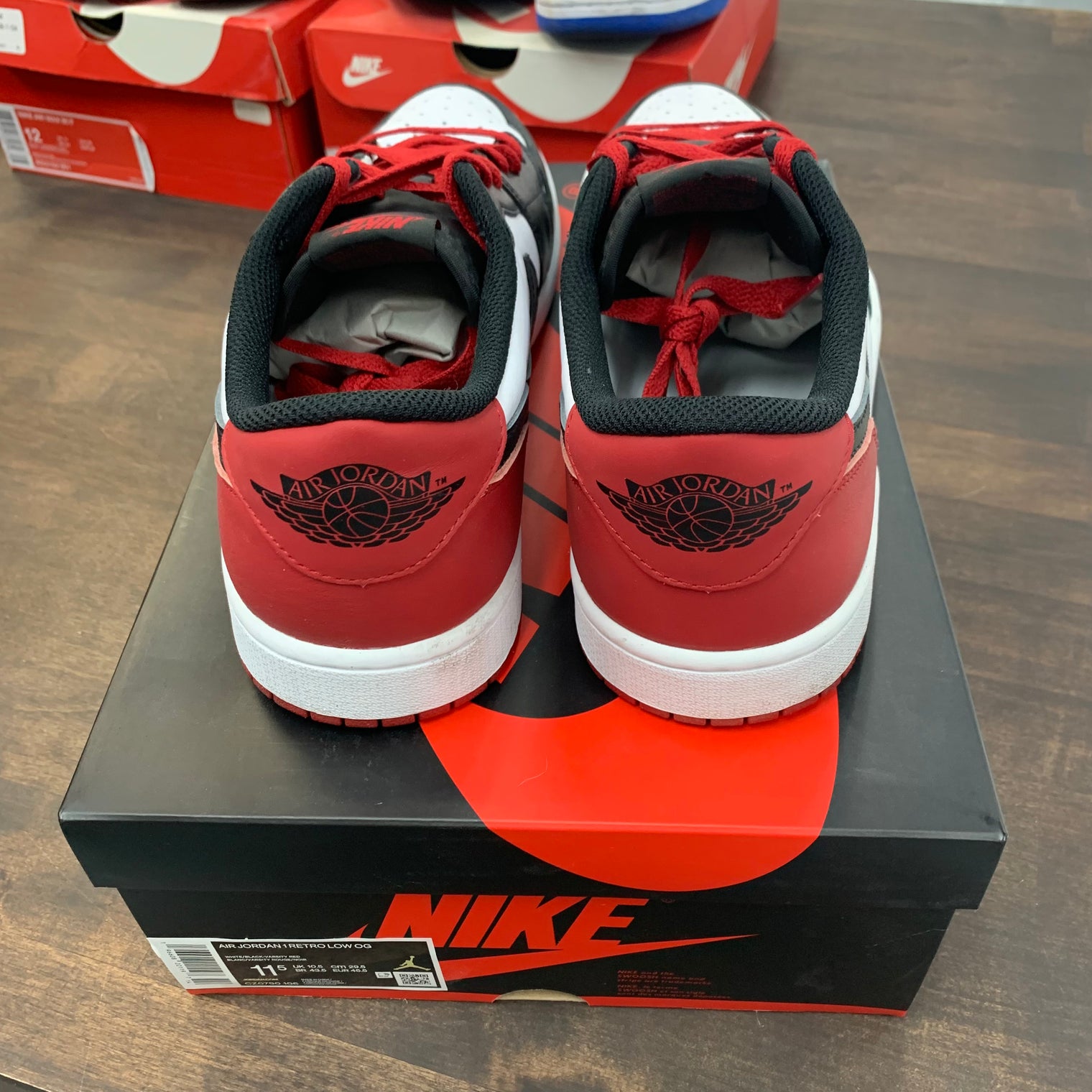 Black Toe Jordan 1 Low OG (USED)