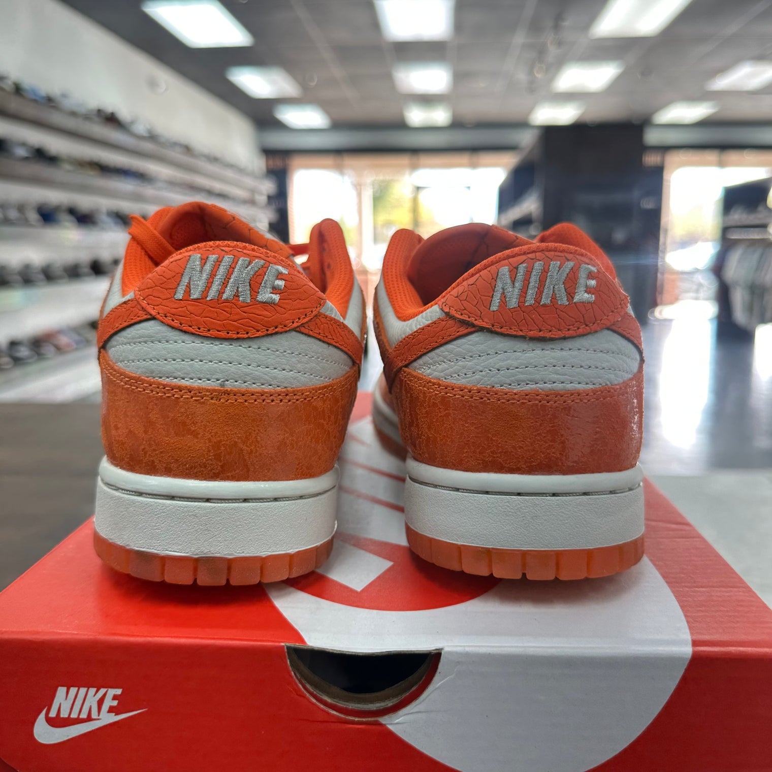 Cracked Orange Dunk Low (W) (USED)