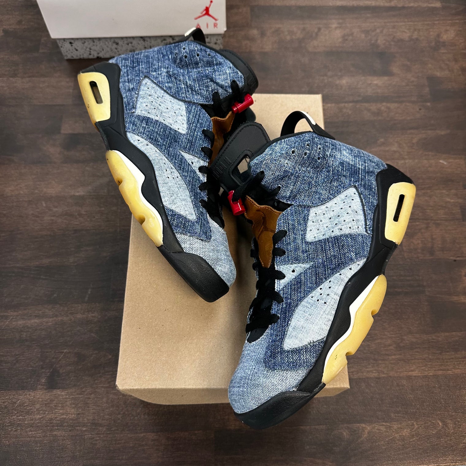 Denim Jordan 6 (USED, No Box)