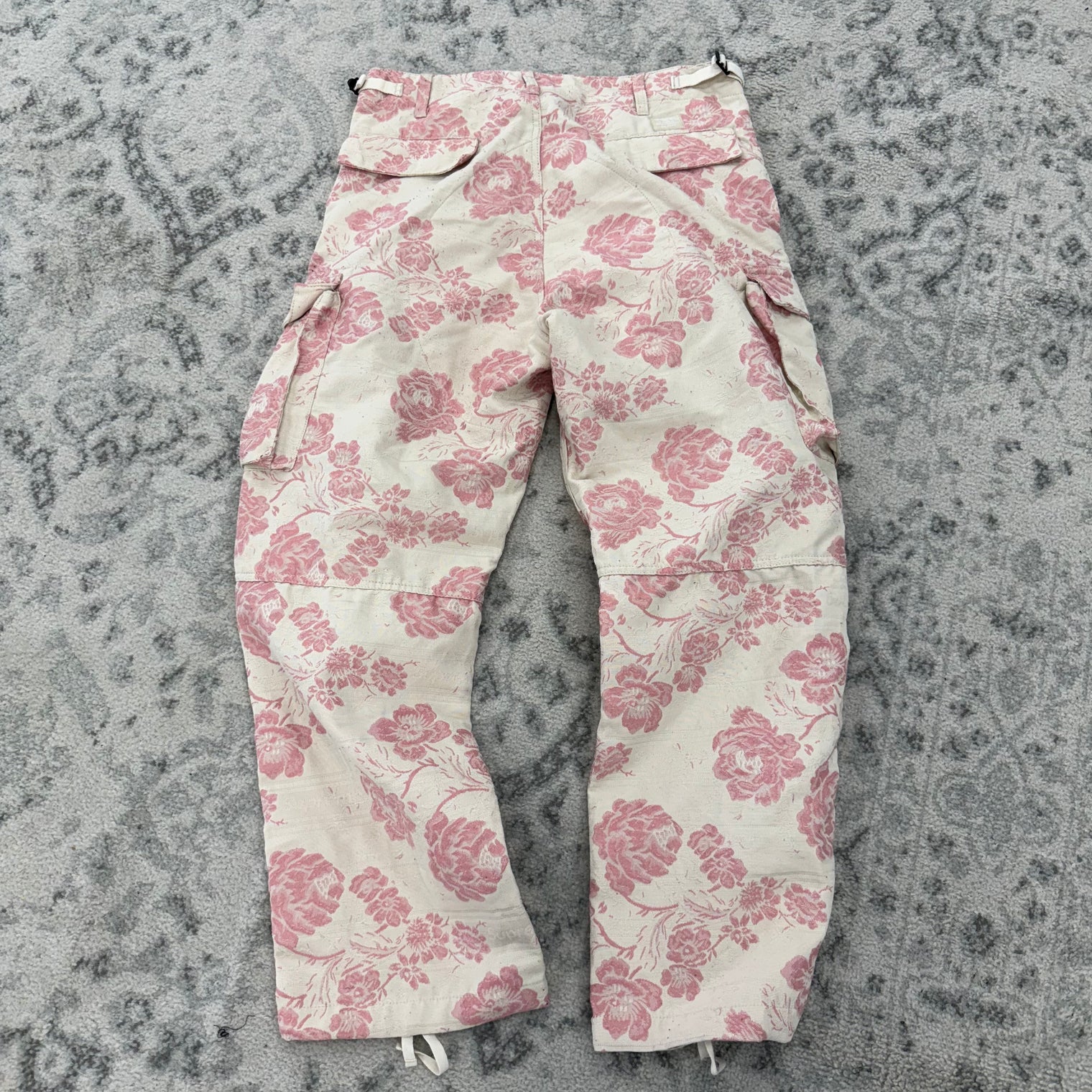 Supreme Floral Tapestry Cargo Pant Pink (USED)