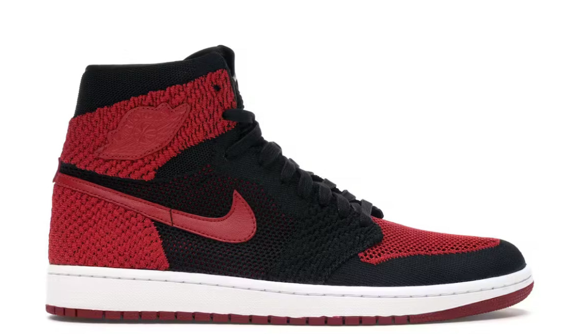 Bred Flyknit Jordan 1 High