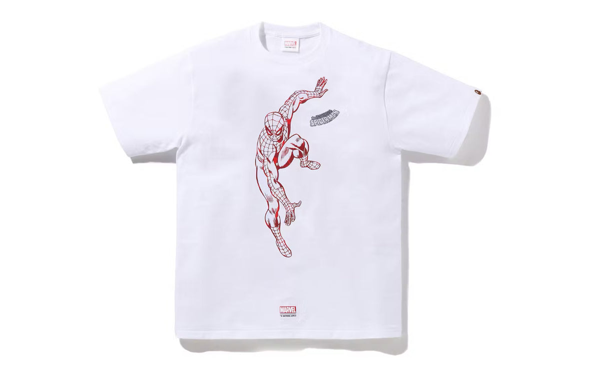 Bape x Marvel Spider-Man T-Shirt White