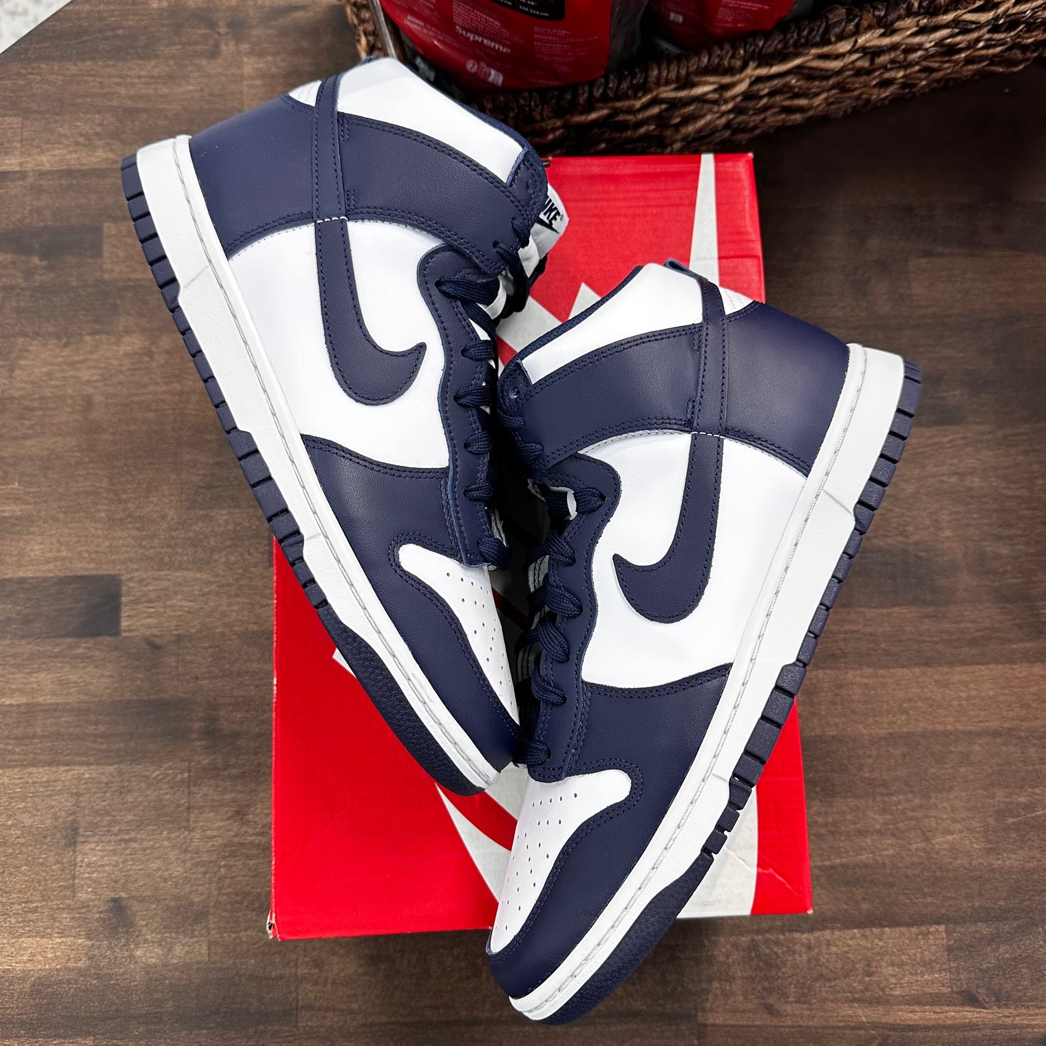 Championship Navy Dunk High (USED)