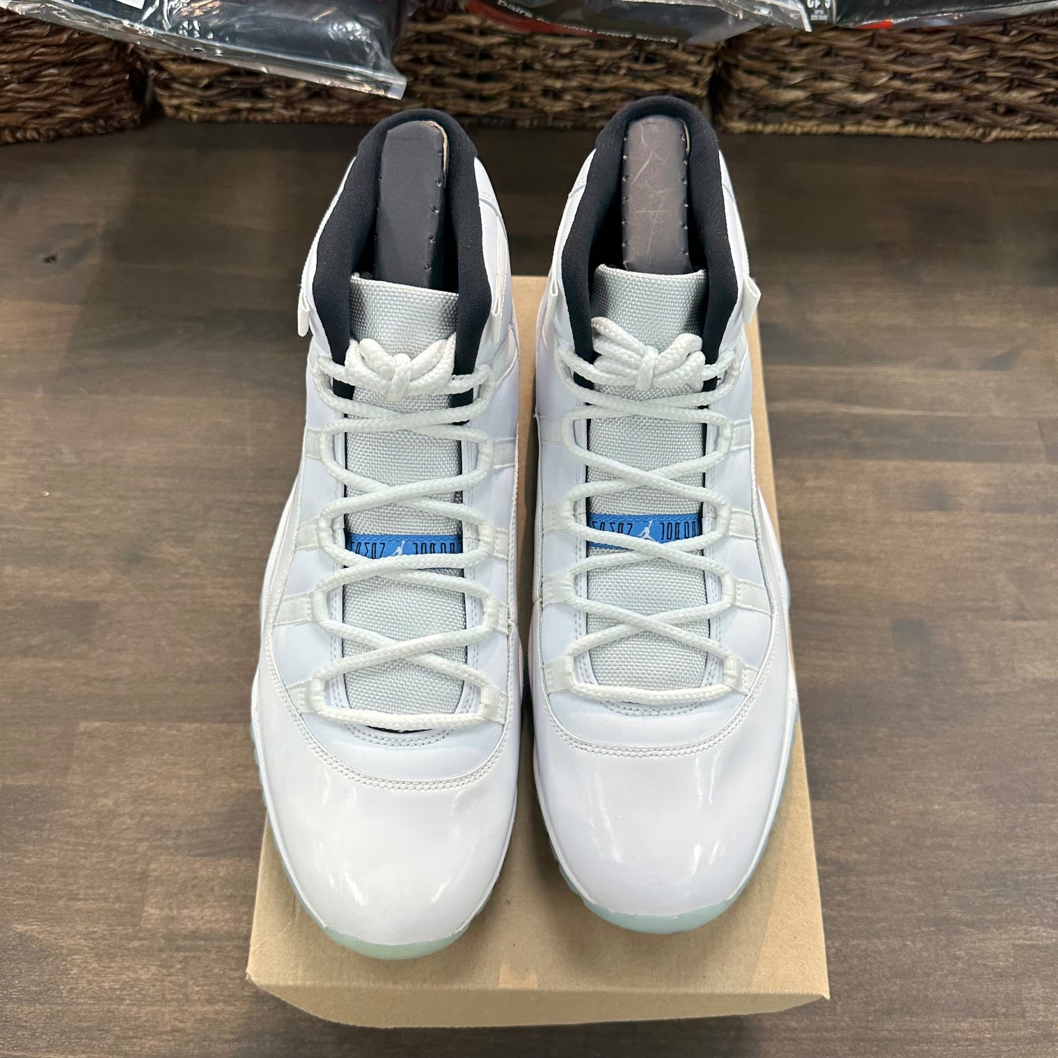 Legend Blue Jordan 11 High (2014) (New w/Defect, No Box)
