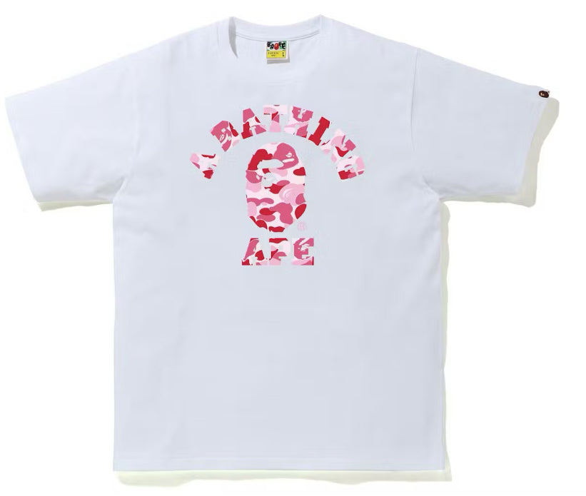 Bape College Camo Pink Tee