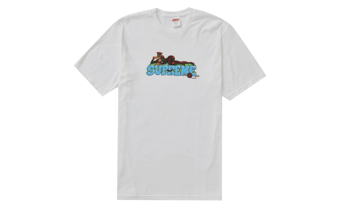 Supreme Catwomen Tee White (Washed)