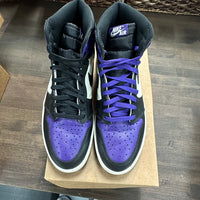 Court Purple Jordan 1 High (USED,NO BOX)