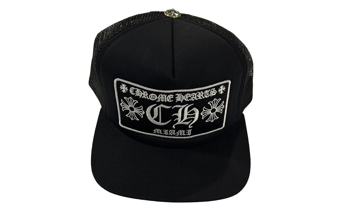 Chrome Hearts CH Miami Trucker Hat Black