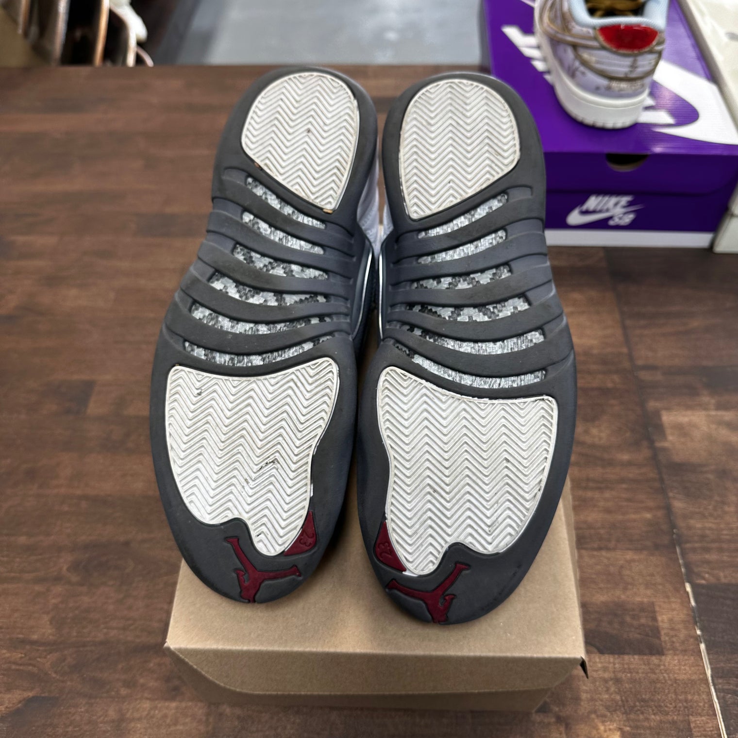 White Grey Stealth Jordan 12 (USED,No Box)