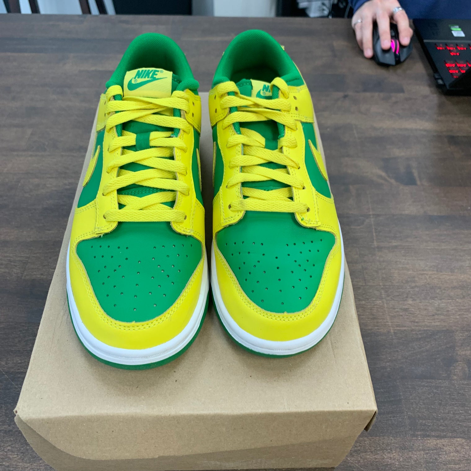 Reverse Brazil Nike Dunk Low (USED,No Box)