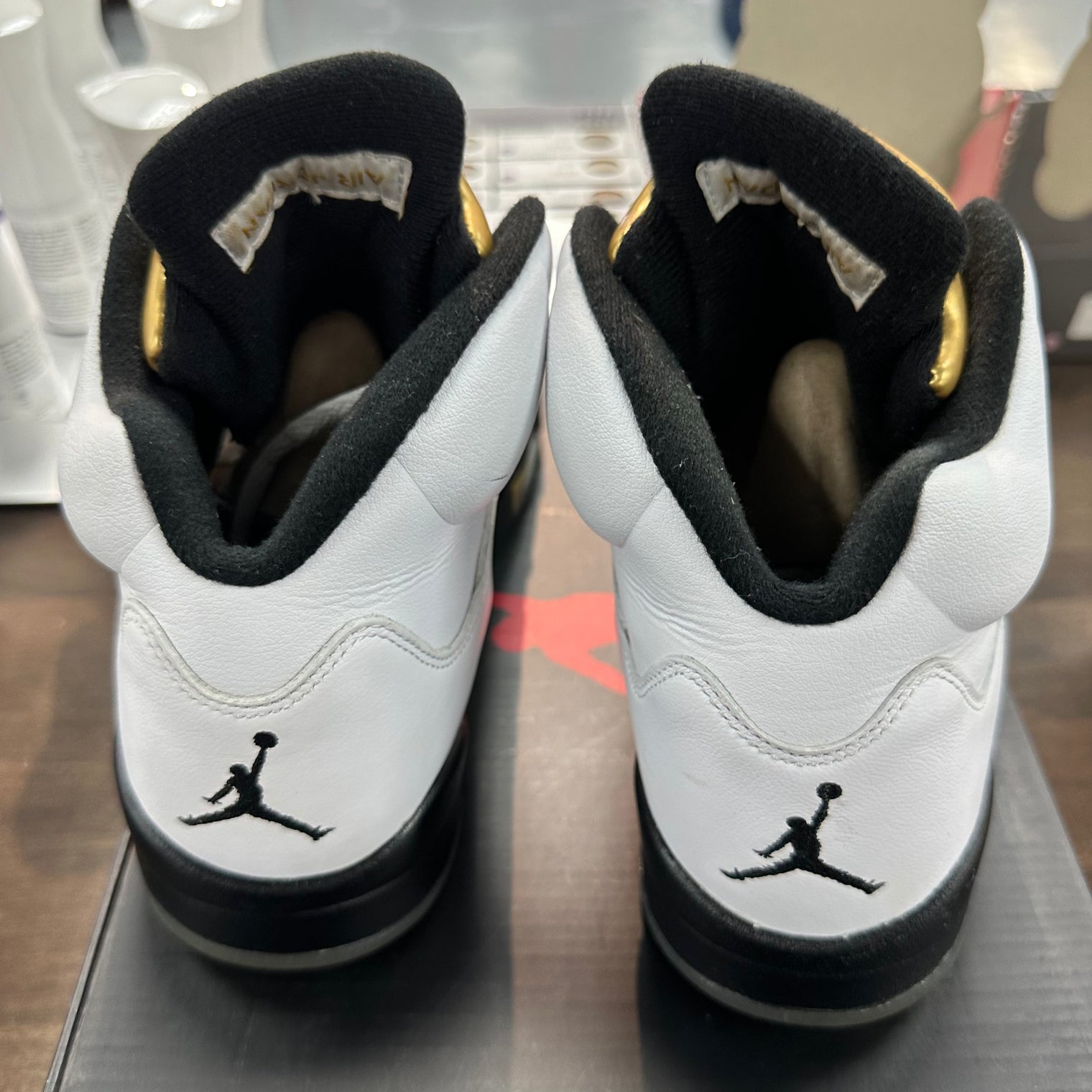 Olympic Gold Metal Jordan 5 (USED)