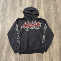 Hellstar Records Hoodie Vintage Grey