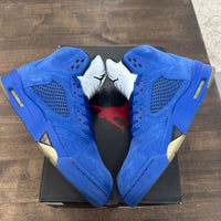 Blue Suede Jordan 5 (USED, No Box)