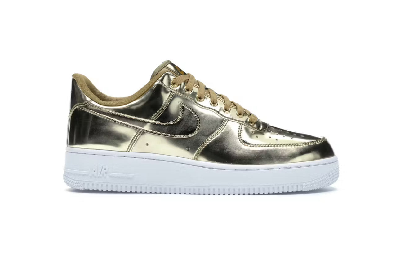 Gold Air Force 1 Metallic (W) (Replacement Box)