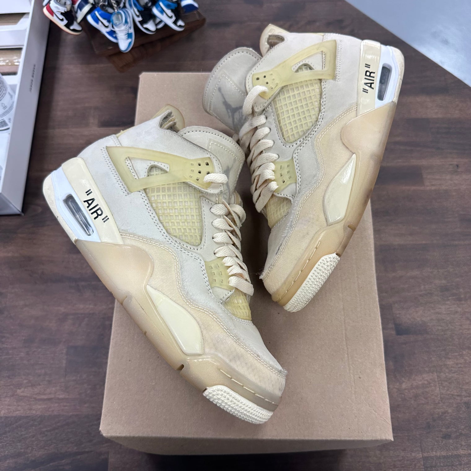 Off White Jordan 4 Sail (W) (USED, No Box, No Insoles)