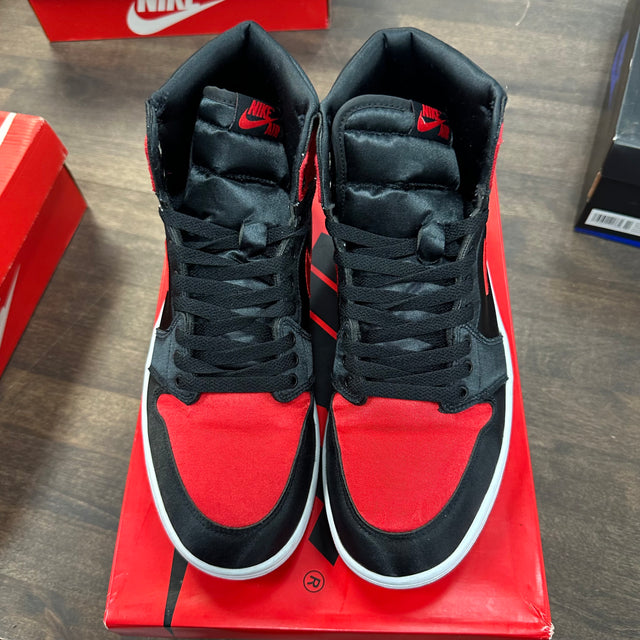 Satin Bred Jordan 1 High (W) (USED)