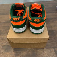 Nike Dunk Low Miami Hurricanes (USED NO BOX)
