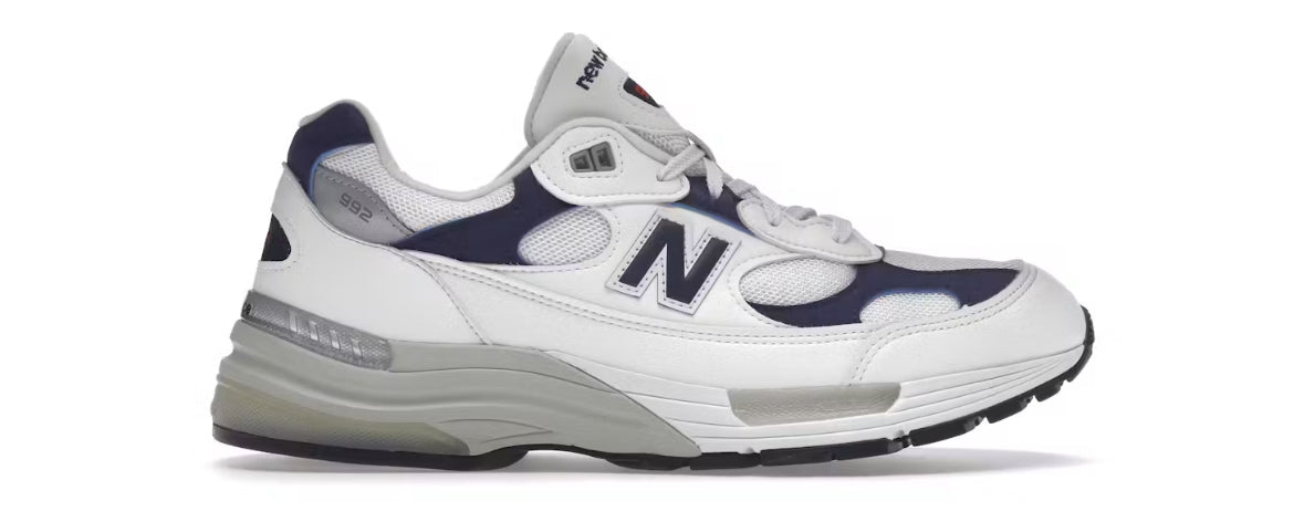 White Navy New Balance 992