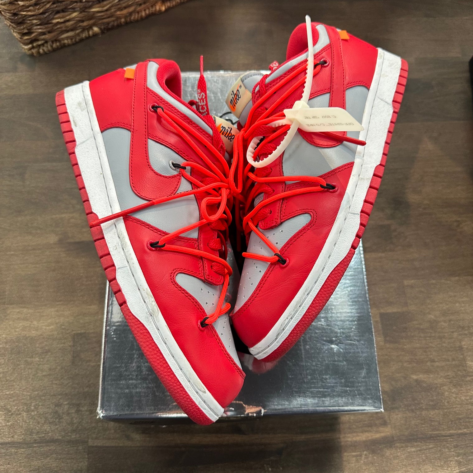 Nike Off White Dunk University Red UNLV (USED)