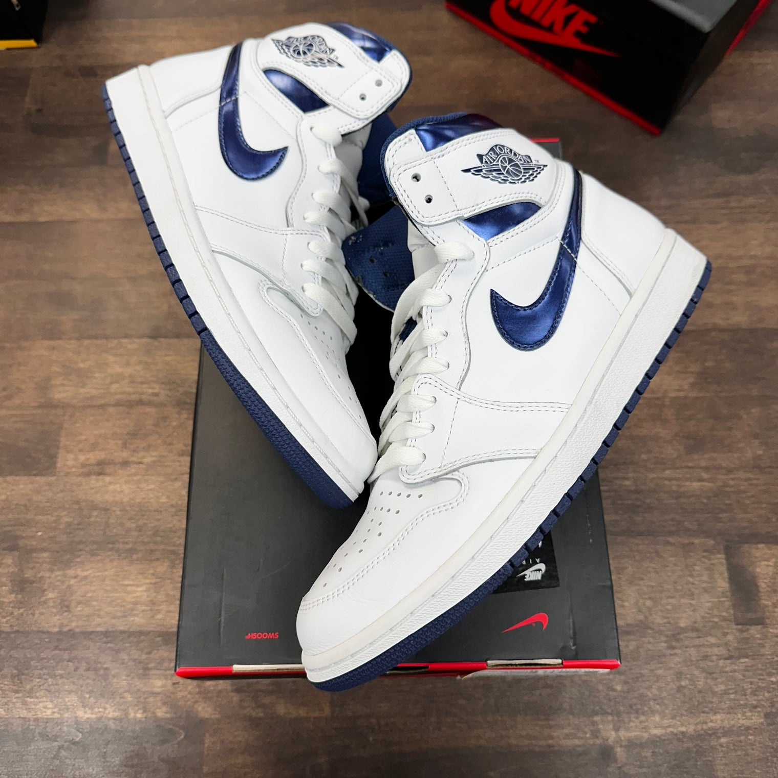 Metallic Navy Jordan 1 High (2016) (USED,No Box)