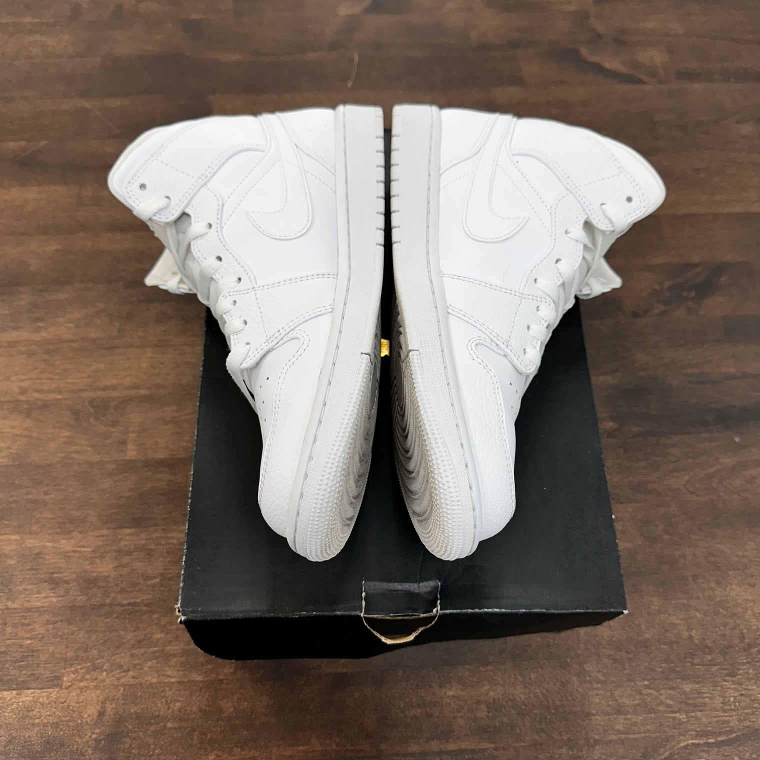 Triple White Jordan 1 Mid (USED)