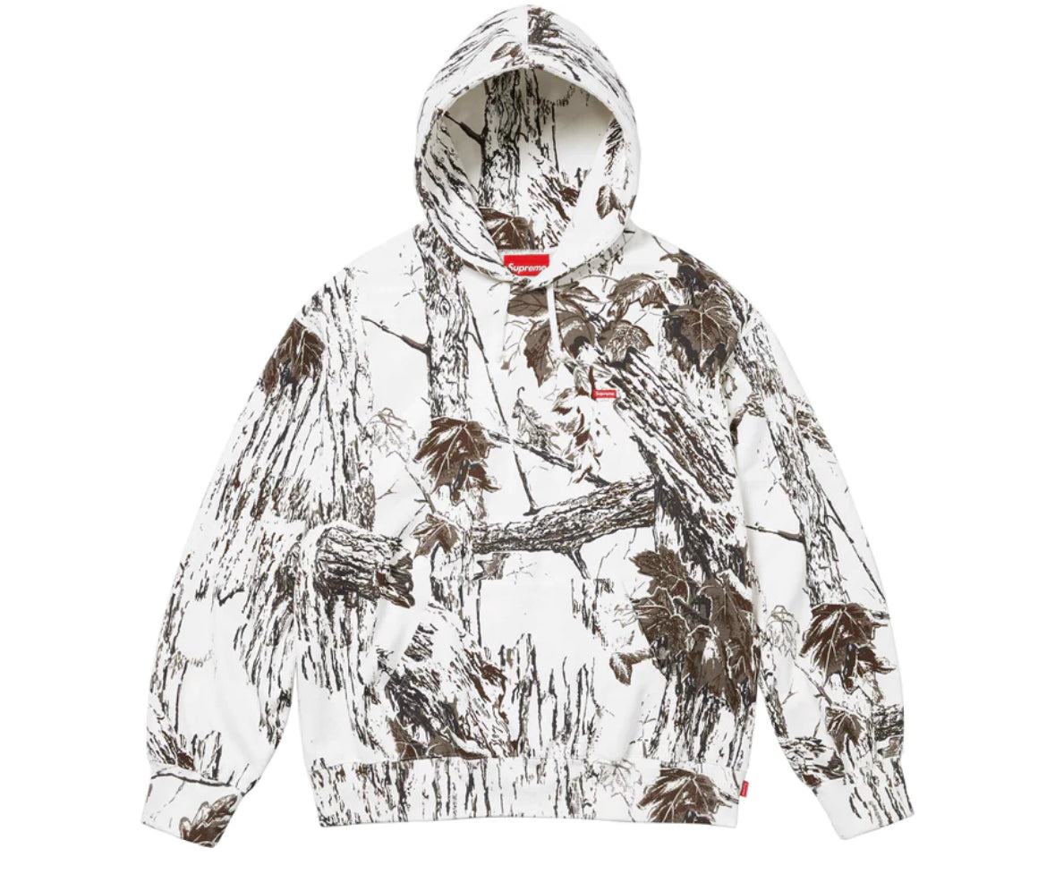 Supreme Small Box Logo Real Tree Hoodie Snow Camo