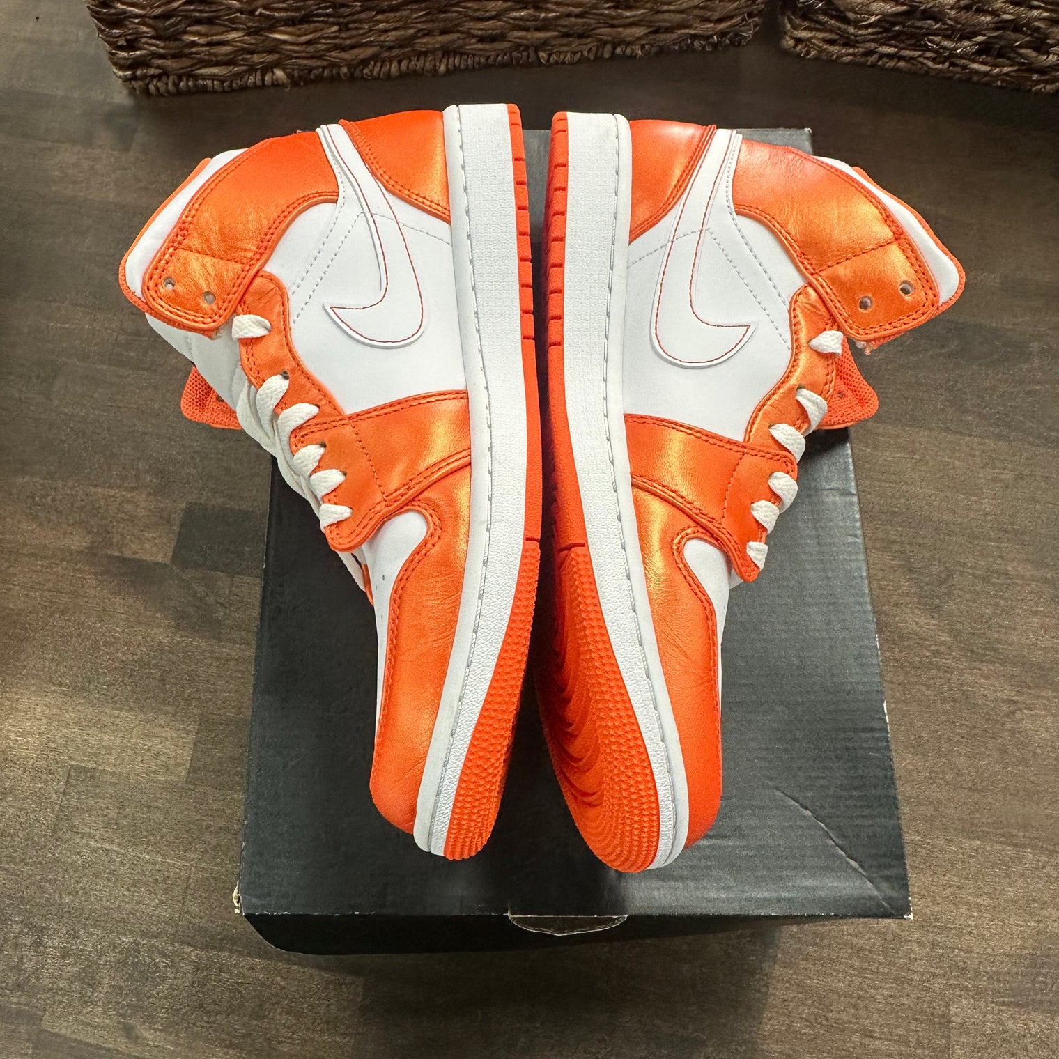 Metallic Orange Jordan 1 Mid (USED)