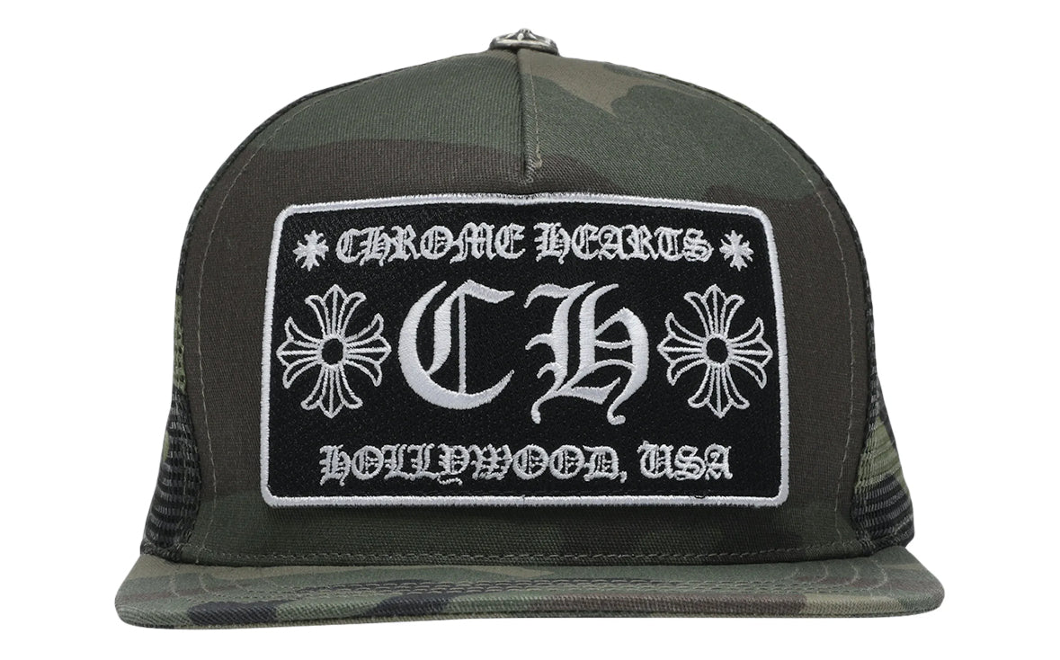 Chrome Hearts CH Hollywood Trucker Hat Camo