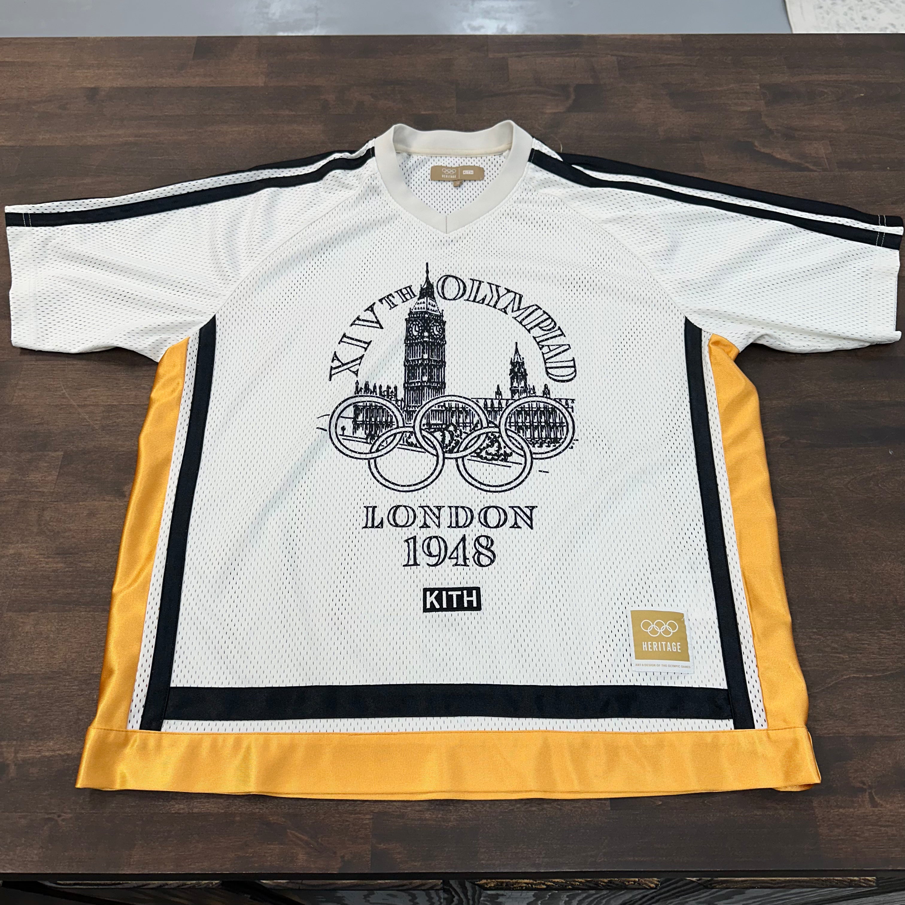 Kith Olympics Heritage 1948 London Mesh Leon Jersey 'Silk'