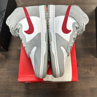 Light Smoke Grey Gym Red Dunk High (USED)