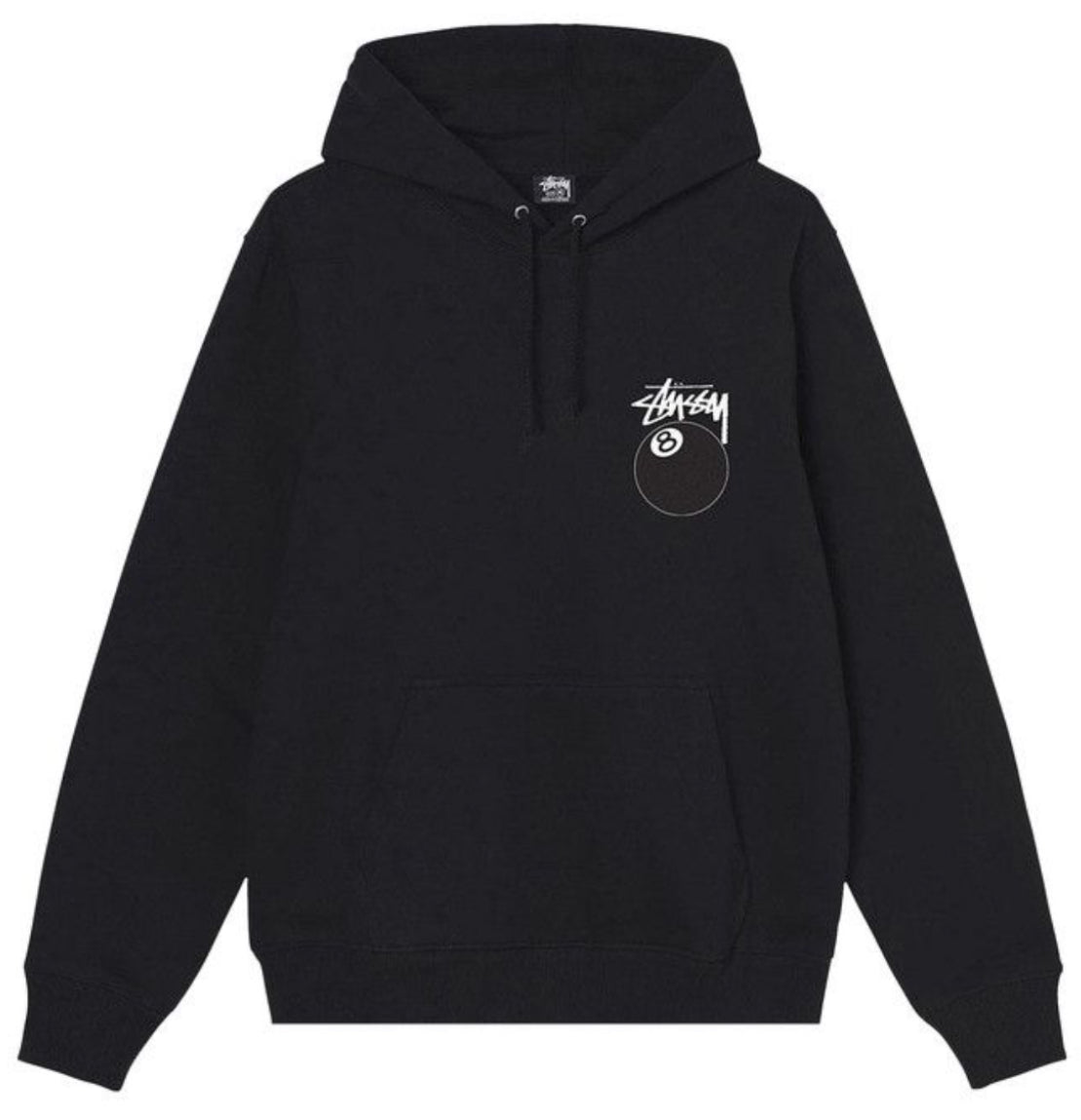8 Ball Stussy Hoodie Black