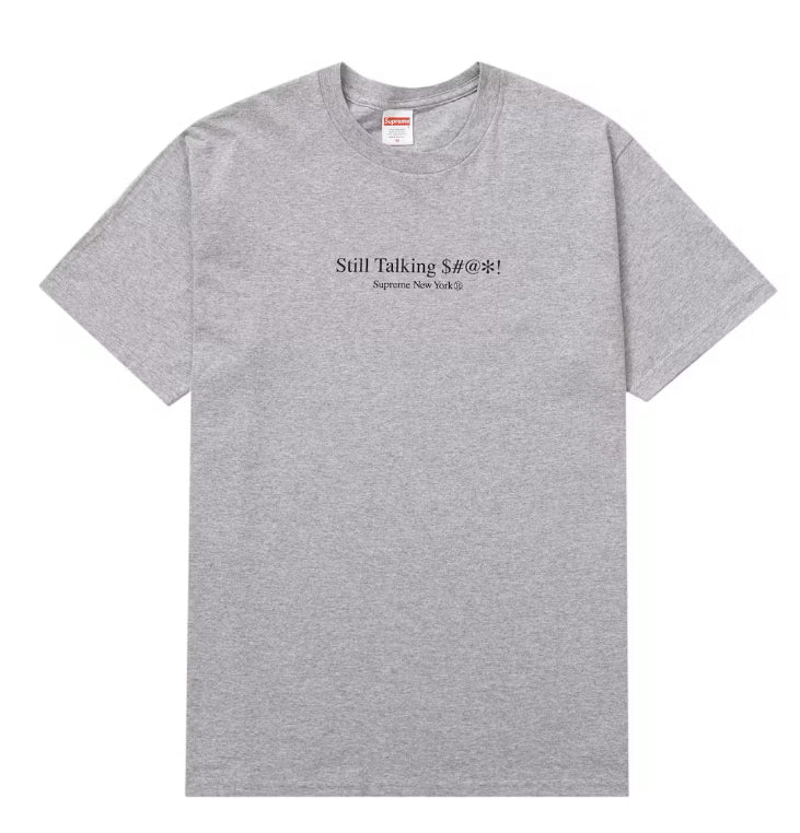 Supreme Still Talking Tee Heather Grey