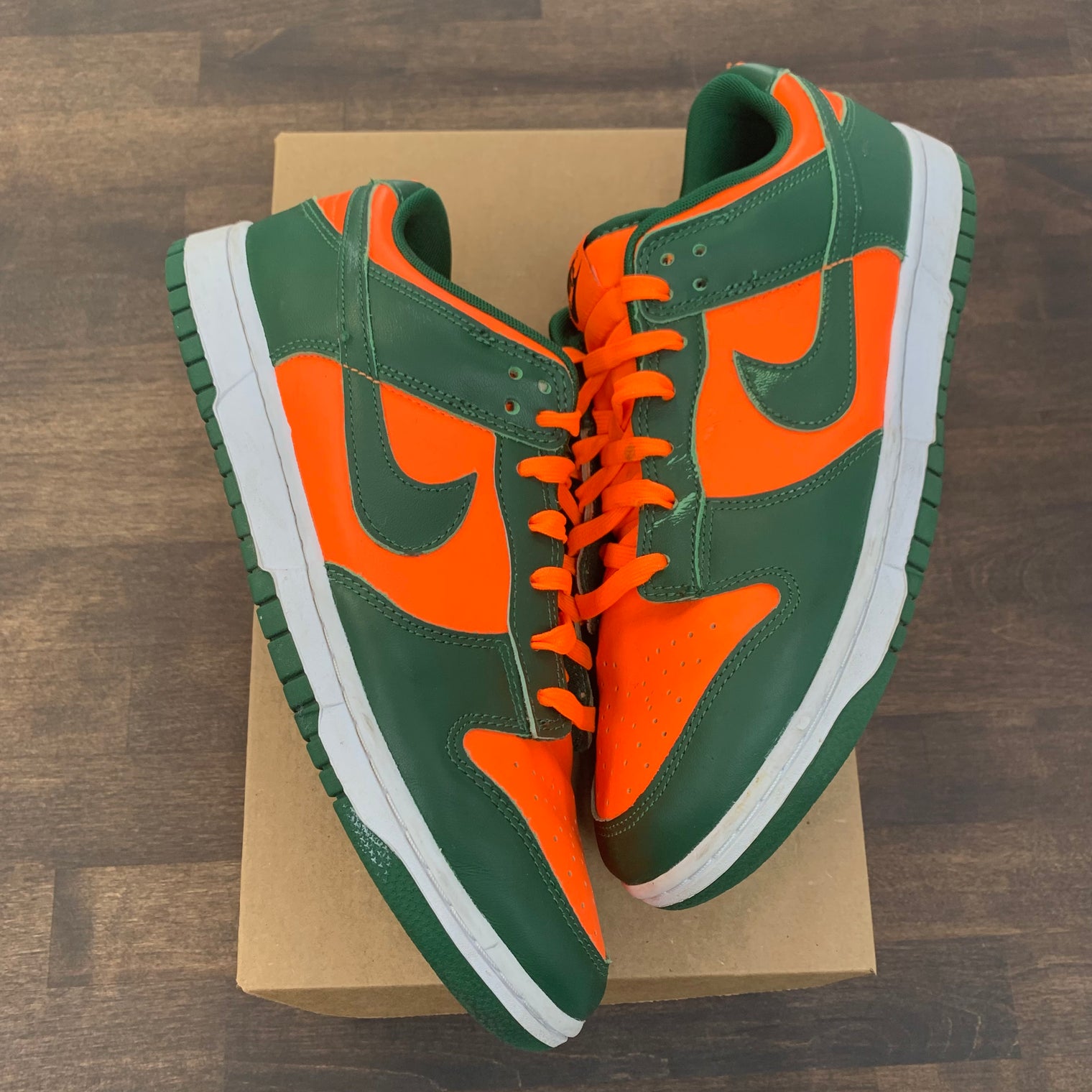 Nike Dunk Low Miami Hurricanes (USED NO BOX)
