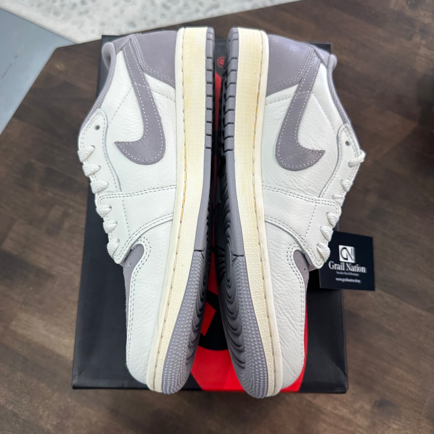 Atmosphere Grey Jordan 1 Low OG (USED)
