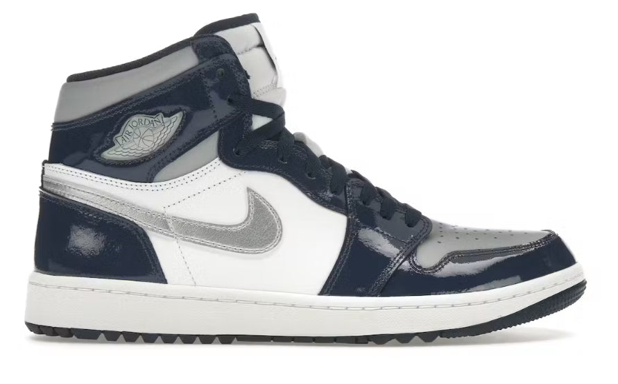 Patent Midnight Navy Jordan 1 High Golf