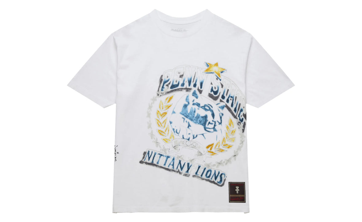 Travis Scott Mitchelle & Ness Penn State Tee White