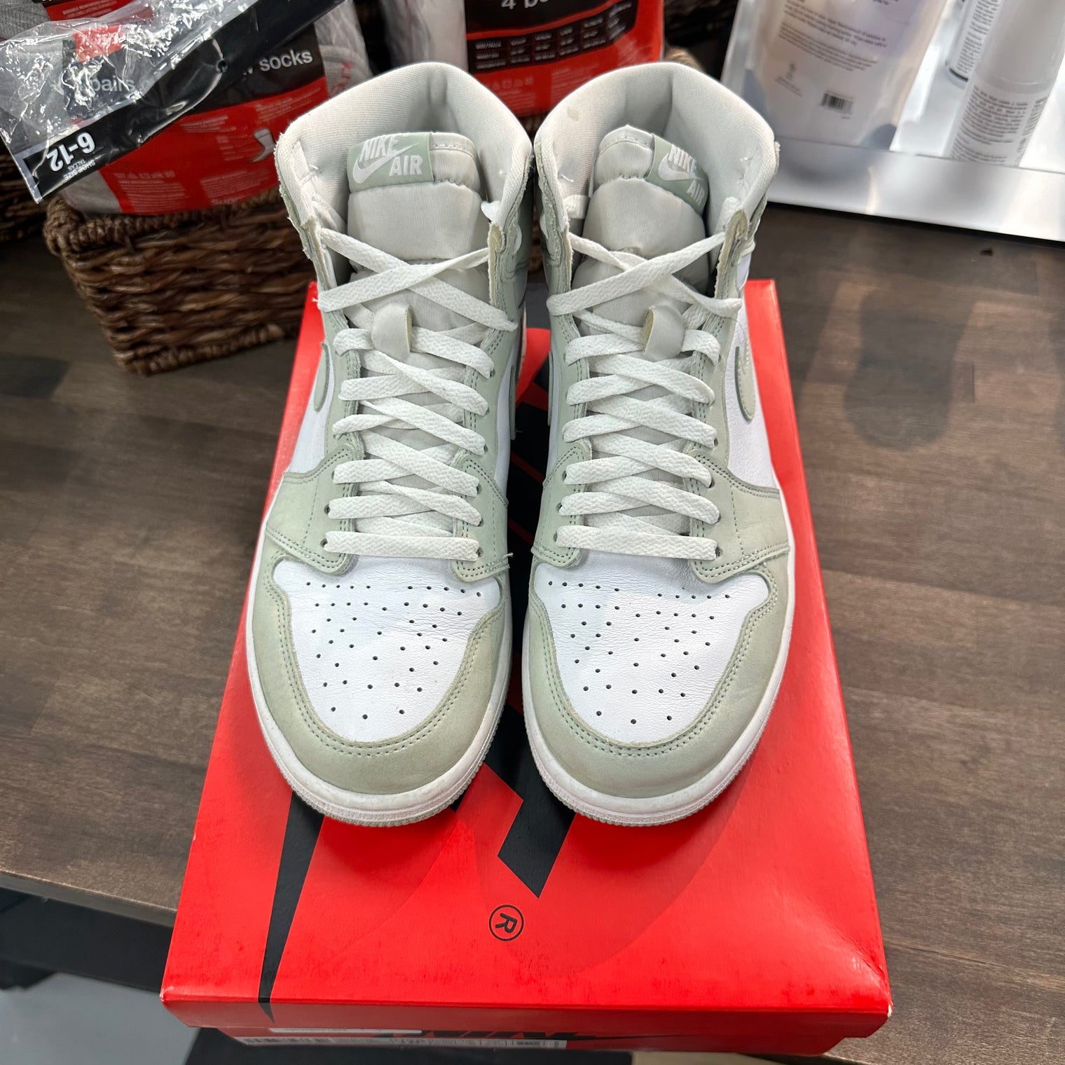 (W) Seafoam Jordan 1 High (USED)