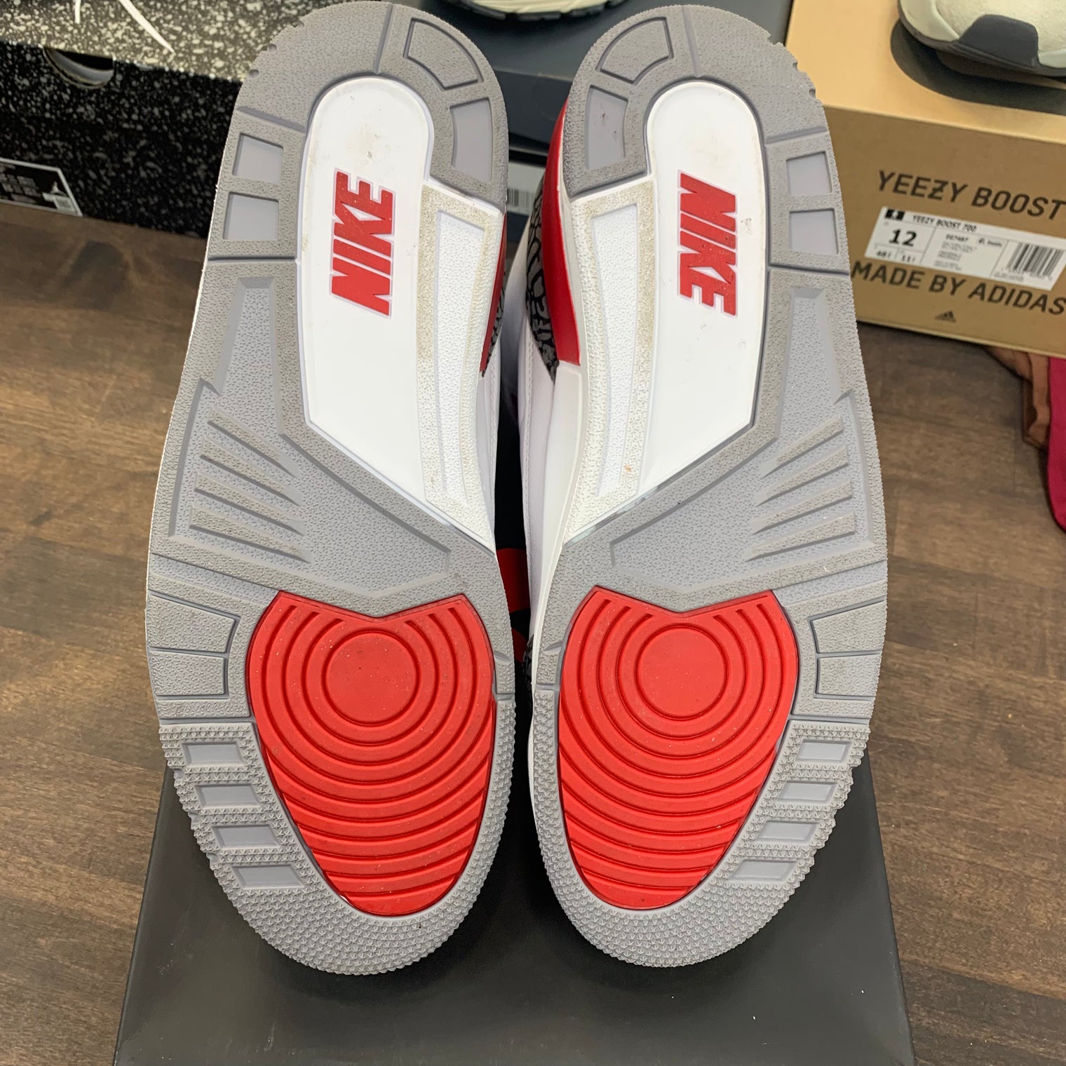 Fire Red Jordan 3 (USED)