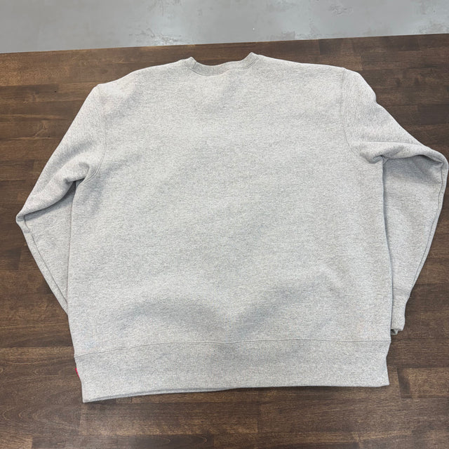 Supreme Box Logo Crewneck Heather Grey (FW22) (USED)